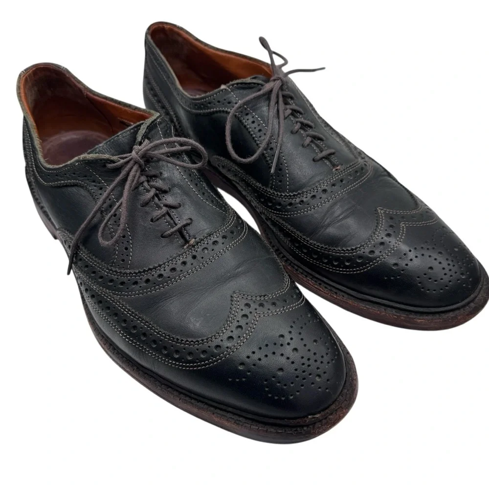 Allen Edmonds McTavish Black Leather Oxford Shoes - Size 11.5